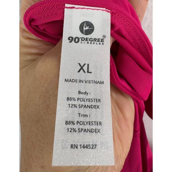 90 Degree By Reflex Cabaret Courtside Utility Bra Dress XL athleisure Pink - Picture 8 of 8